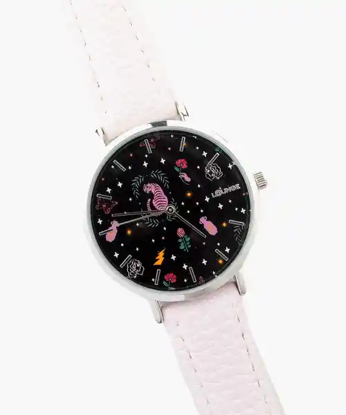 Lounge Reloj Estampado Negro