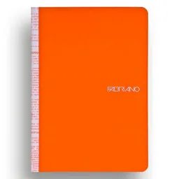 Fabriano Libreta Soft Touch Empastado Líneas Naranja A5