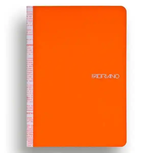 Fabriano Libreta Soft Touch Empastado Líneas Naranja A5