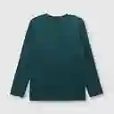 Polera Dinosaurios de Niño Verde Pasto / Grass Talla 10A Colloky