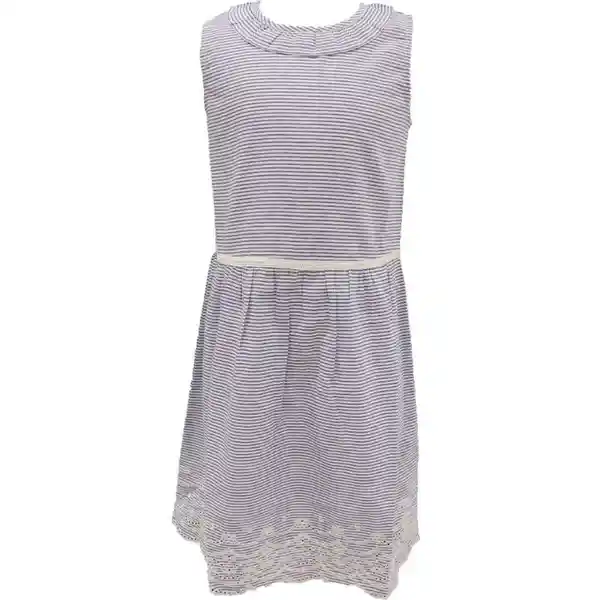 Vestido Manga Corta Fashion Gris Talla 8