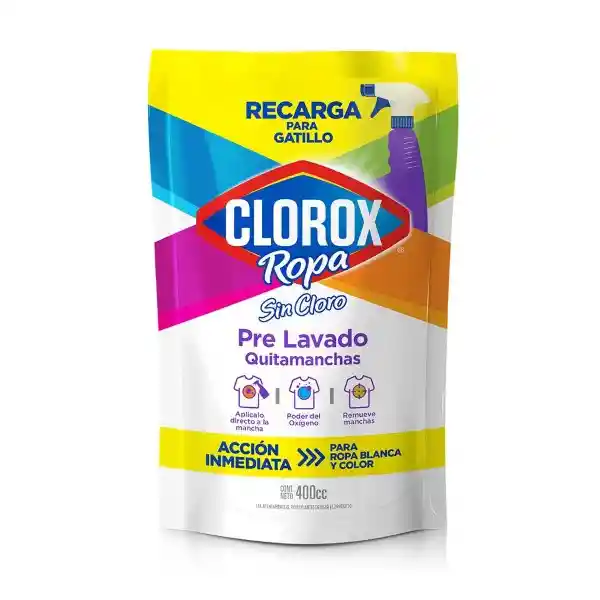 Clorox Ropa Pre Lavado Quitamanchas (TRIGGER) 500 ml