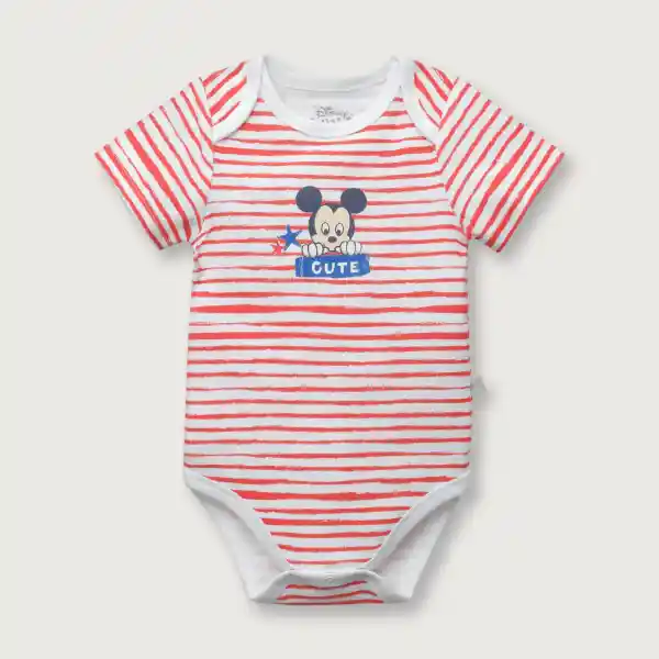 Body de Bebé Corto Disney Niño Blanco Talla 3M Opaline