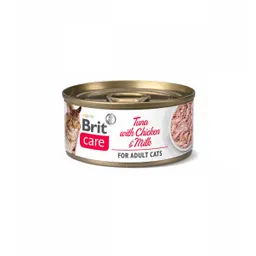 Brit Care Alimento Húmedo Para Gato Atún Con Pollo y Leche
