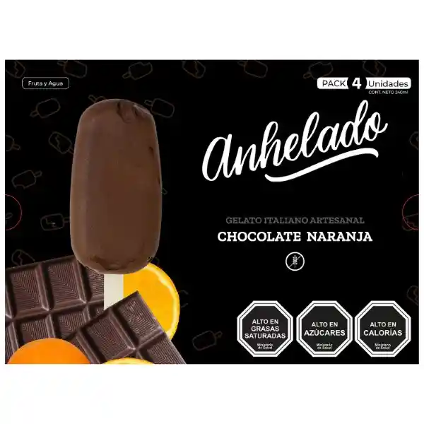 Anhelado Helado Chocolate Naranja