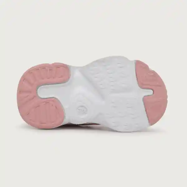 Zapatillas Chunky Velcro Elástico Niña Rosado Talla 24 Opaline