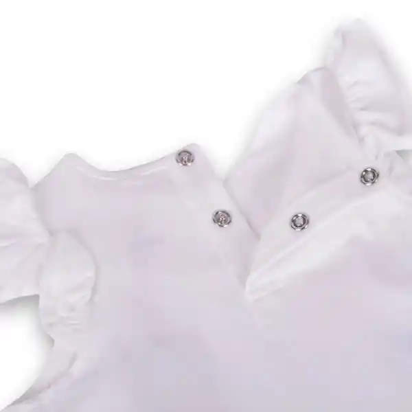 Polera Bebé Niña Blanco Pillín Talla 12 M