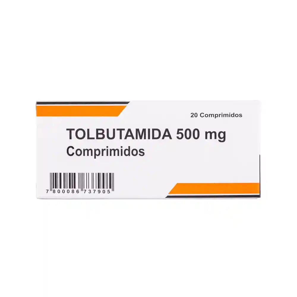 Tolbutamida 500 mg x 20 Comprimidos