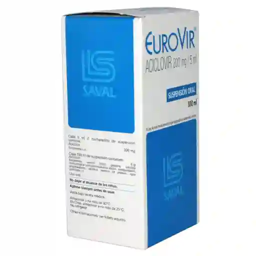 Eurovir 200 mg/5 mL Suspension Oral