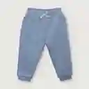 Pantalón Buzo Esencial de Niña Azul Talla 12M Opaline