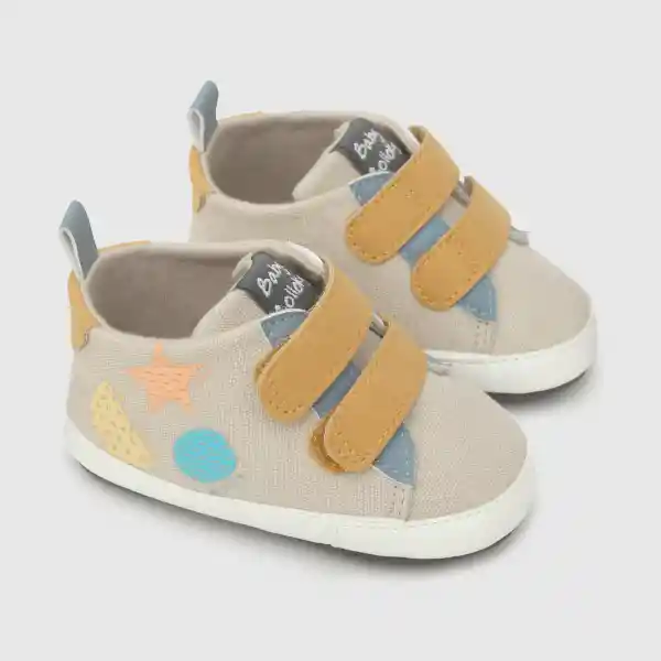 Zapatillas Estampada de Bebé Niño Beige Talla 18 Colloky