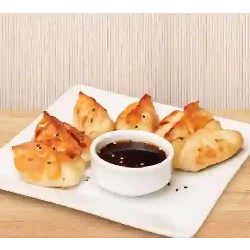 Gyozas de champiñón queso crema