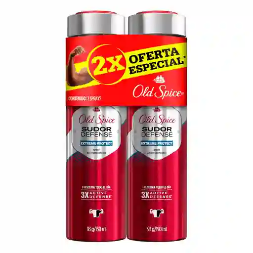 Old Spice Desodorante Xtreme Sudor Defense en Aerosol