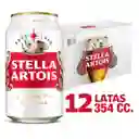 Stella Artois Cerveza Belgium Lager Beer 12 x 354 cc