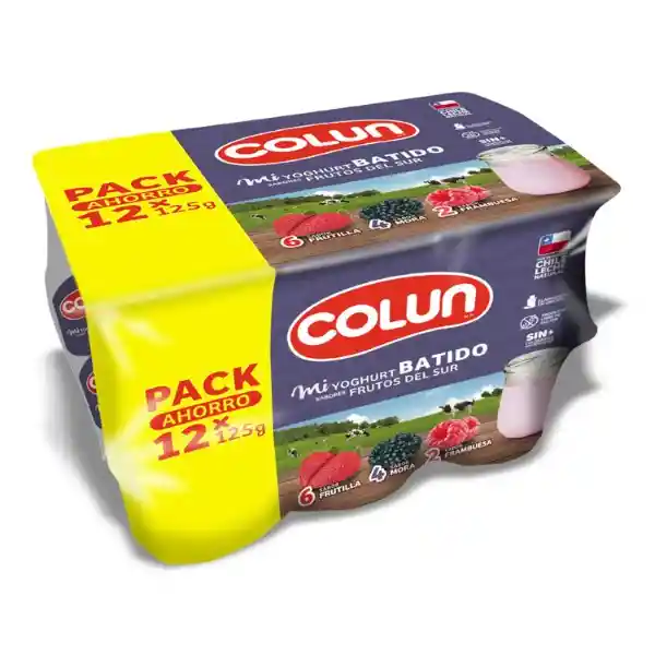 Colun Pack Yogurt Batido Frutos Del Sur