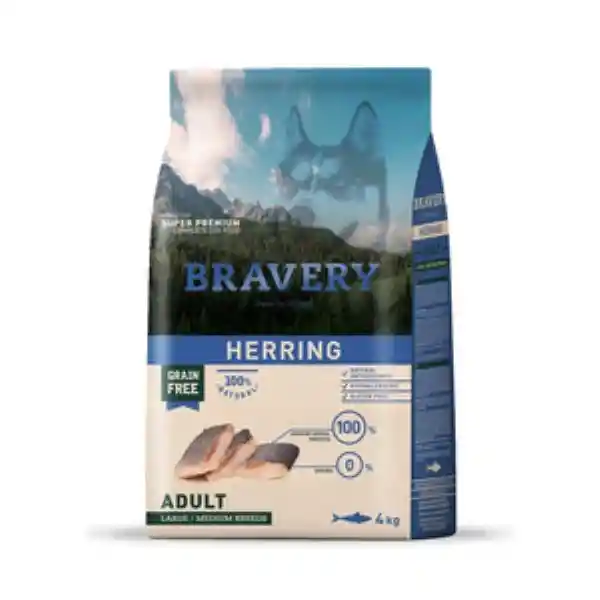 Bravery Alimento  Perro Natural Adulto Raza Mediana/Grande