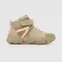 Botines Velcro Elástico Cinta Lateral Niña Beige T. 37 Colloky