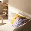 Cojín Algodón Ribb Azul y Rojo 45 x 45 cm