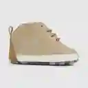 Botines Para Niño Clásico Cordones Beige Talla 17 Colloky