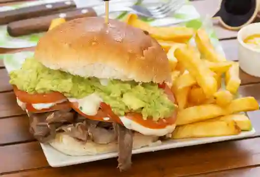 Churrasco Italiano + Papas Fritas