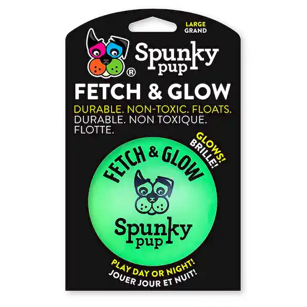 Spunky Pup Pelota Fetch & Glow Medium