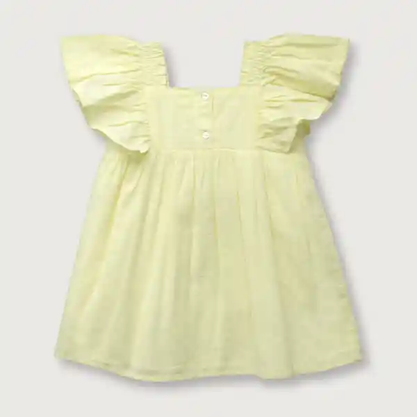 Vestido Lino de Niña Lima Talla 9M Opaline