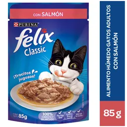 Felix Alimento para Gato Adulto con Sabor a Salmón 

