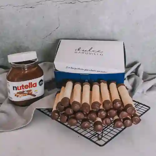 24 Barquillos Enteros Nutella