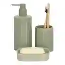 Dispensador de Jabón de Cerámica Gris 300 mL Casaideas