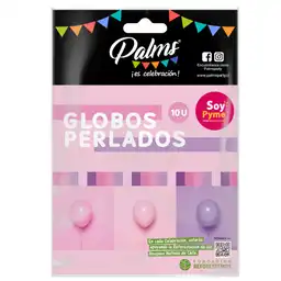 10 Globos Perlados, 1 Un. Palms