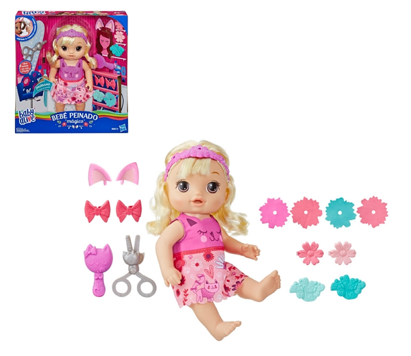 Baby Alive Muñeca Bebe Peinado Mágico Rubia - Rappi