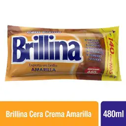 Brillina Cera Crema Amarilla