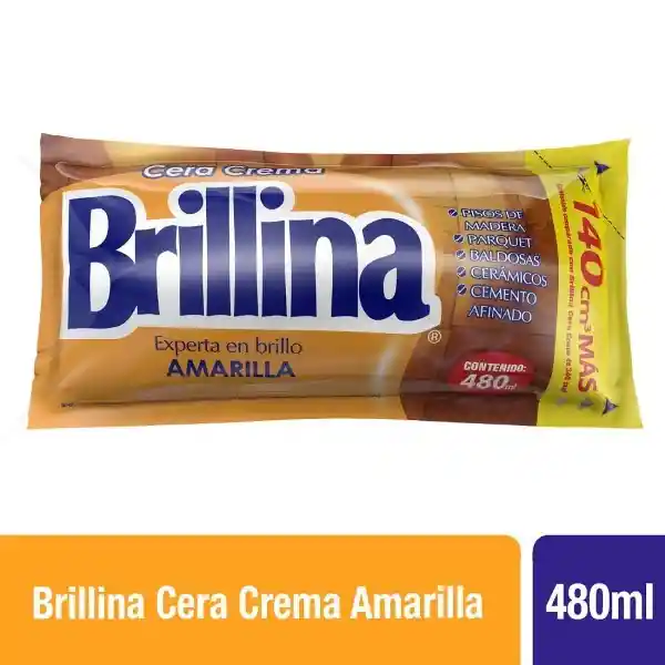 Brillina Cera Crema Amarilla