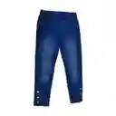 Jeggins Mezclilla Niña Azul Talla 6 A Pillin