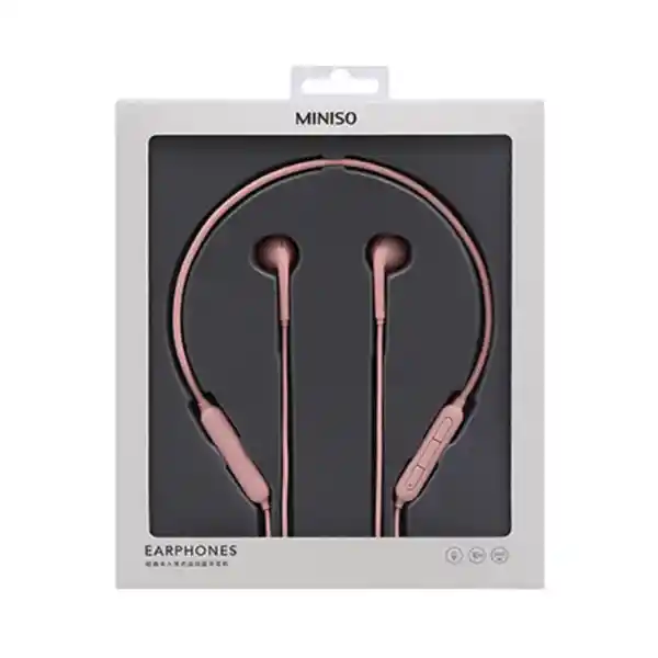 Audífonos Inalámbrico Deportivos Semi In Ear Rosa Miniso