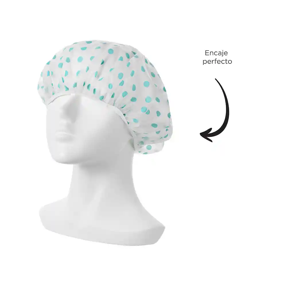 Miniso Toalla Para Cabello Tipo Gorra Prueba de Agua Con Puntos