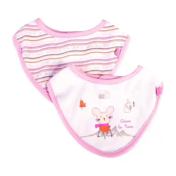 Set Bandana Bebé Niña Blanco 9 M Pillin