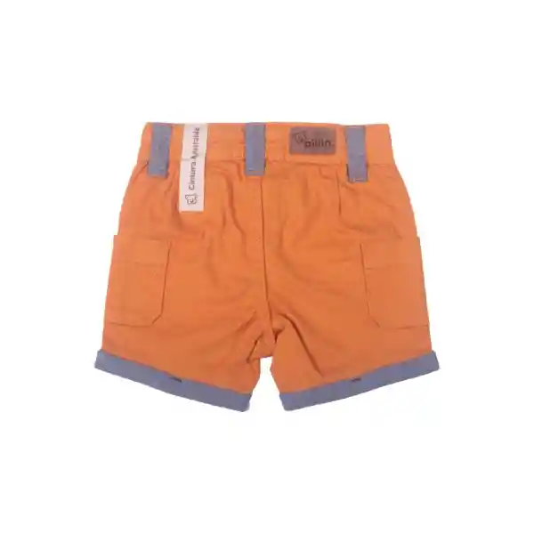 Bermuda Bebe Niño Naranja Pillin 3 M