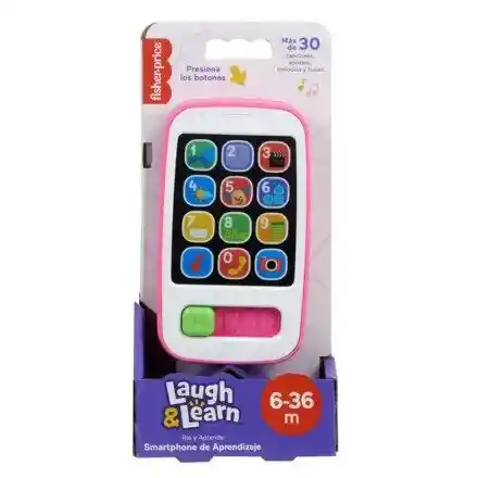 Fisher-Price Juguete Bebés Smartphone Aprendizaje Rosa - HXB84