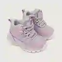 Botines de Niña Outdoor Cordón Lila Talla 27 Opaline