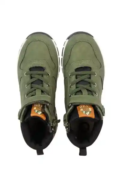 Botines Velcro W24 Niño Verde 36 921 Ficcus