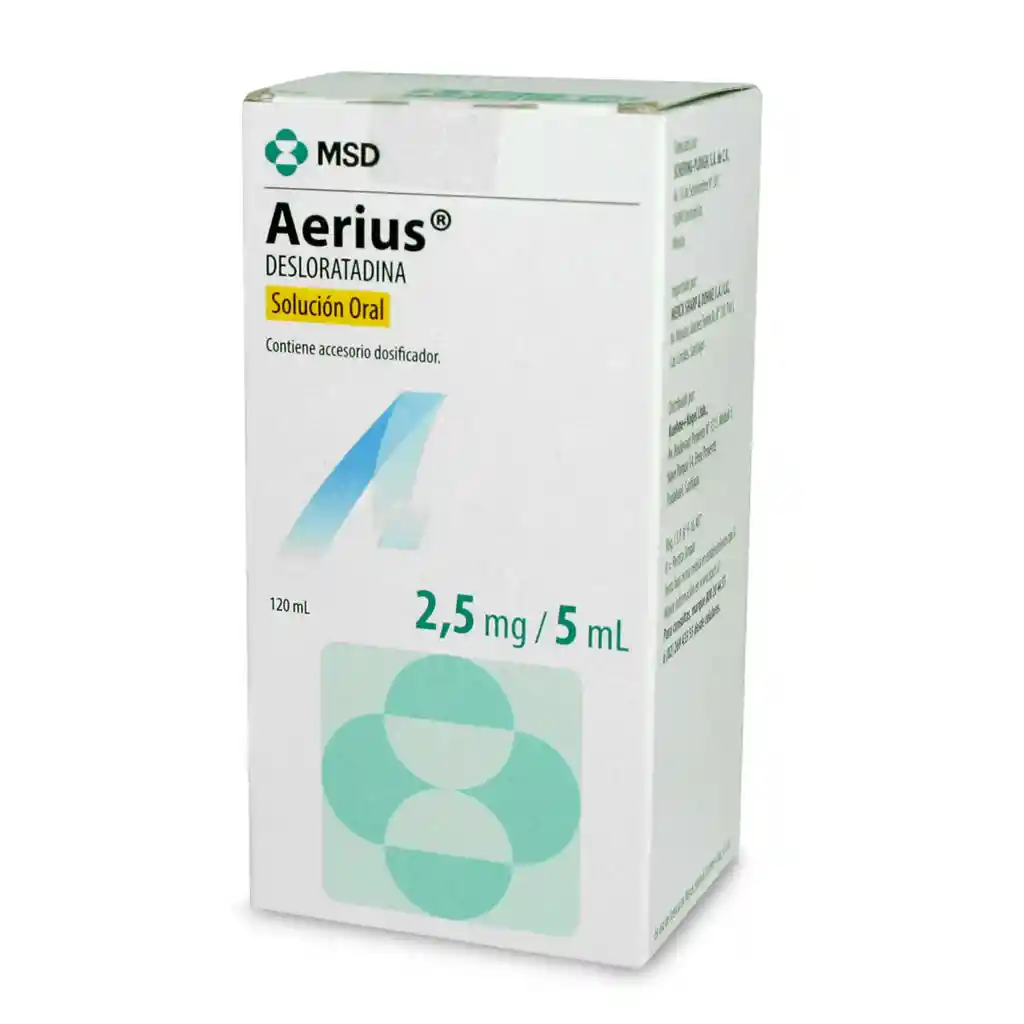 Aerius 2,5 mg/5 mL Solucion Oral