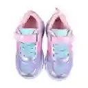 Zapatillas Luces Bebe Niña Rosado Pillin 20