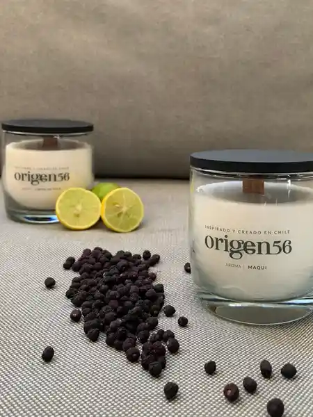 Origen 56 Vela Aromática Limón de Pica  +  Maqui