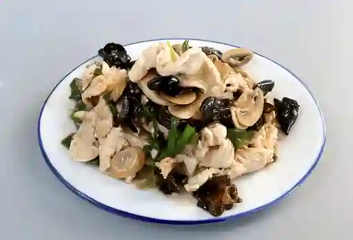 Pollo Champiñones y Algas
