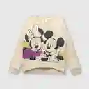 Polerón de Niña Minnie y Mickey Beige Talla 8A Colloky