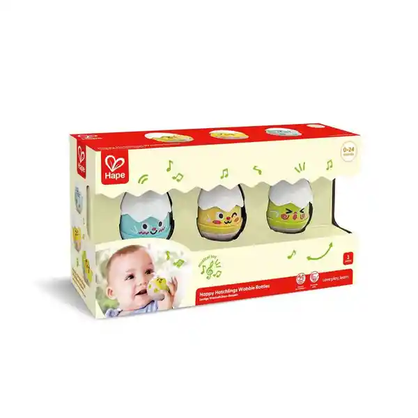 Hape Juguete Happy Hatchlings Wobble Rattles - E0124
