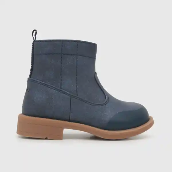 Booties Para Niña Textura Azul Talla 27 Colloky