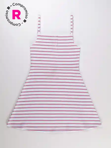 M6T Vestido Ct Rayas Cr Blanco 14 V26