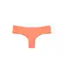 Bikini Calzón Con Pinza Trasera Color Naranja Talla M Samia
